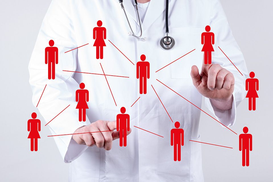 Foto: Arzt Netzwerk abstrakt